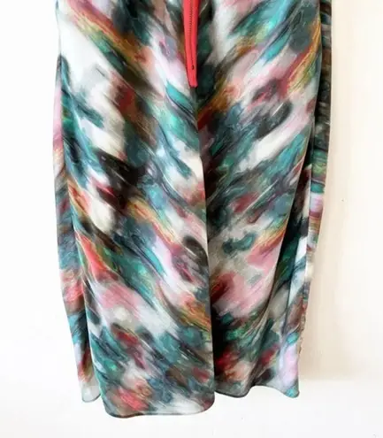 Rachel Rachel Roy Watercolor Print Dress Size Small Spring Wedding Guest Party Green