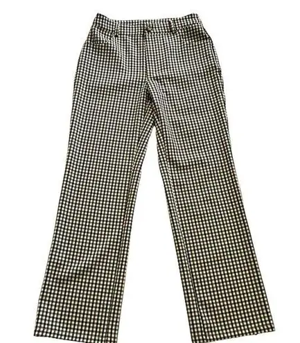 SheIn  Brown Wide Leg Plaid Pants Size Women's Medium