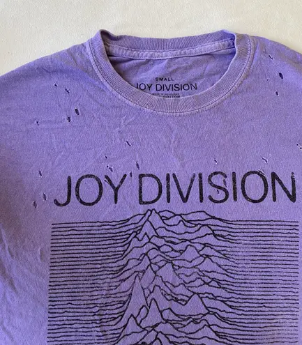 Urban Outfitters Joy Division T Shirt Purple 13 58 Off Retail From sarah