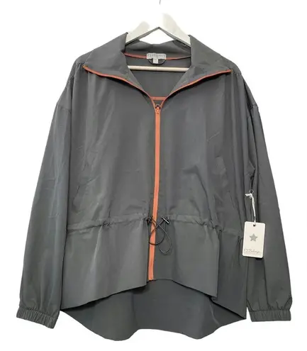 P.J. Salvage Women’s Jacket Medium Gray and Pink Follow the Stars Oversized