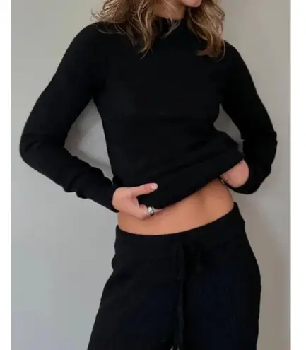 Alo Yoga Snuggle Up Sweater Long Sleeve Black S