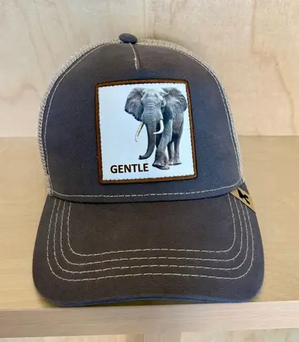 Kenny K Signature Elephant Trucker Hat Cap, Gentle Giant | One Size Gray