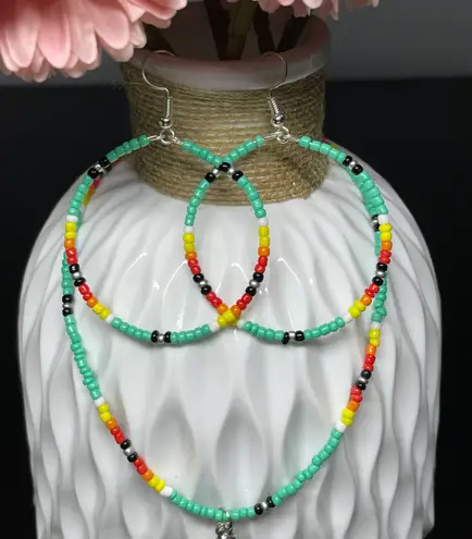 Handmade Western Necklace And Earrings Set