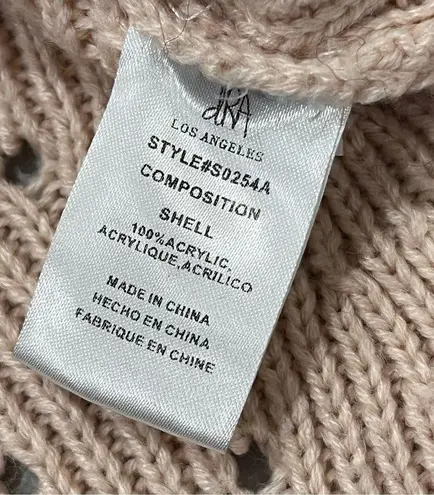 dRA Pink & Red Watson Pointelle Sweater Size M