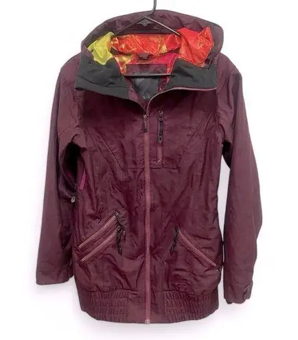 Oakley Spellbound 2L Gore-Tex BioZone Jacket in burgundy size small