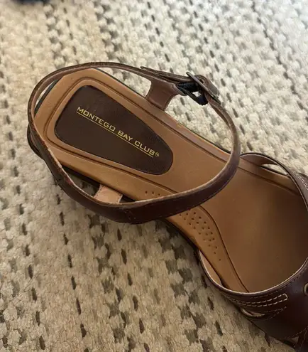 Montego Bay Club Brown Leather Sandals