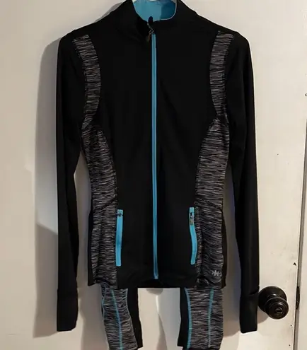 Kyodan Mesh Capris Leggings And Matching Jacket