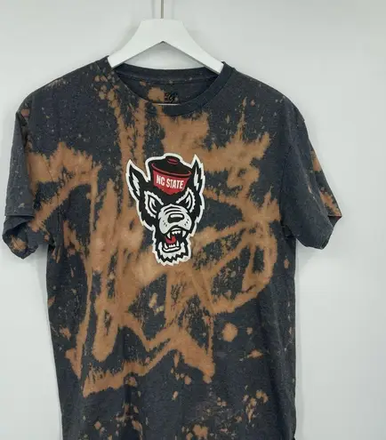 NC State Wolfpack Custom One Of A Kind Reverse Dyed Graphic Tee SZ M Size M