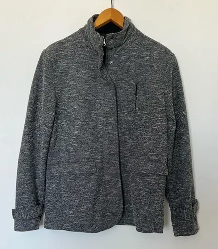 Paper Denim & Cloth Women's Utility Jacket Gray Zip Front Size Small