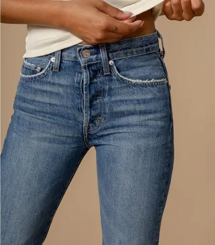 Edwin CAI High Rise straight leg Jeans Sz 27 Blue