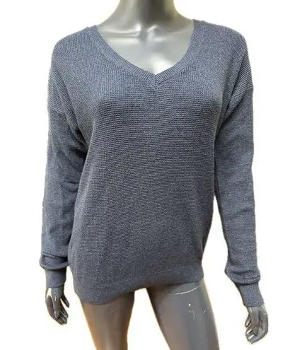 prAna  Milani V-neck Knit Sweater Nocturnal Blue Small NWT