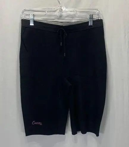 Curves Neoprene Slimming Black High Waisted Biker Shorts Shapewear Size Medium