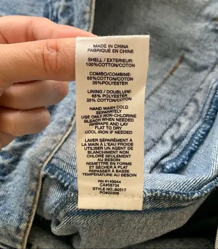 Avec Les Filles Anthropologie | Patchwork Light Wash Boho Denim Jacket Medium