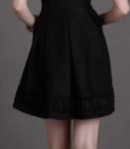 BHLDN x Quillaree Gens Du Monde Dress 100% Silk Black Size 4