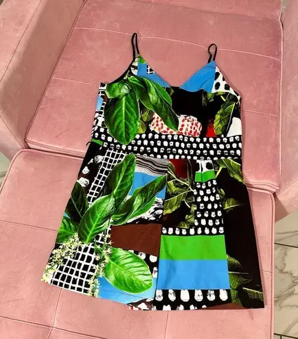 Clover Canyon  mixed‎ media tropical print romper XS