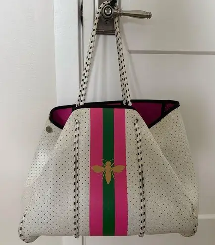 Babs + Birdie NEOPRENE HANDBAGS Tote White