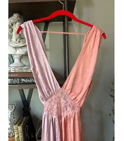 Rocky Barnes The Bright Side Dawn Slip Dress Desert Rose Womens Size Large Pink