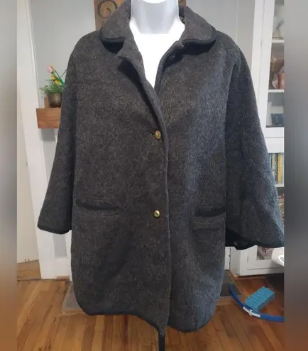 Vintage loden King Gray Wool Cape Coat Size undefined