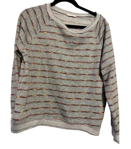 Phil Love Gray Striped Long-Sleeve Knit Sweater By