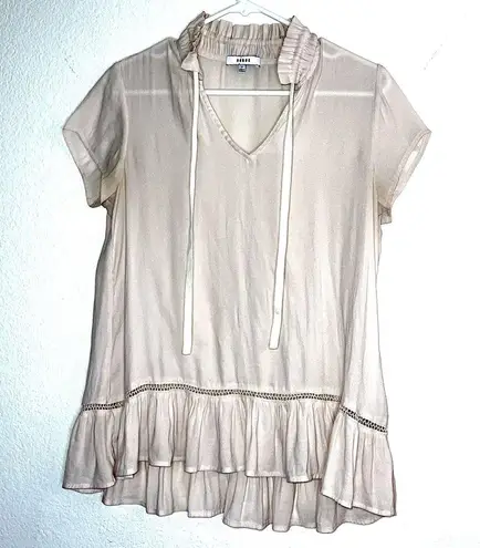 Ro & De  beautiful romantic style blouse flowy and sheer