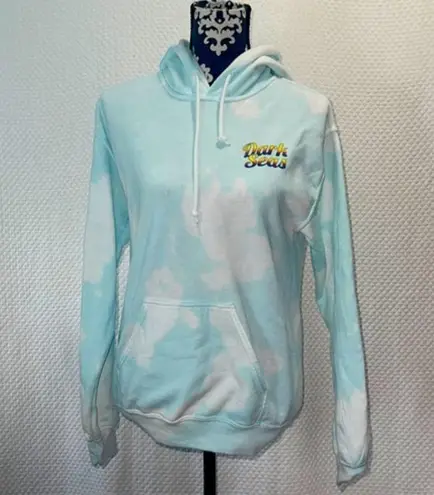 🧜🏼♀️ Dark Seas Women's Hoodie Coast To Coast Tie Dye Size Small. 🐬 Blue
