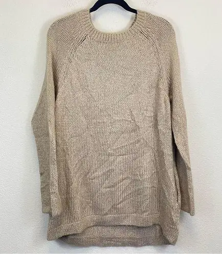 Wooden Ships  Wool Blend Lightweight Crew Neck Relaxed Fit Tunic Sweater M/L