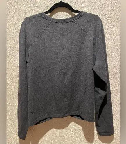 Lululemon  Tuck & Gather Pullover Sweatshirt Heathered Mod Black Size 8,10?