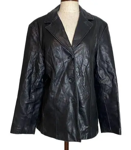 Y2k siena leather jacket Black Size 16