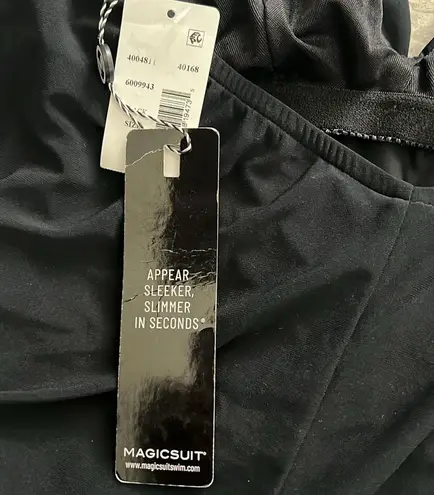 One Piece Magicsuit Theresa BLACK Swim Romper, Size 10 New w/Tag $156