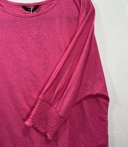 Dokotoo Size XL Pink Color 3/4 Dolman Sleeve Knit Top