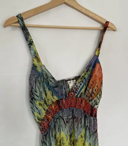 Cute Options colorful sheer rayon dress maxi dress v