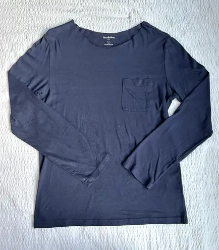 Goodfellow Off The Shoulder Navy Blue Top