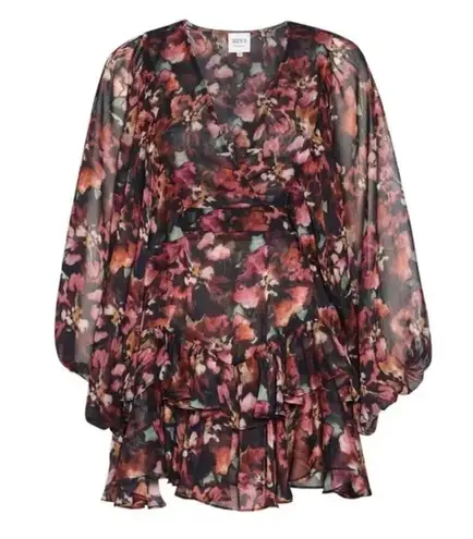 MISA Los Angeles NWT Jolene Libra Fleur Chiffon Mini Dress Size Small