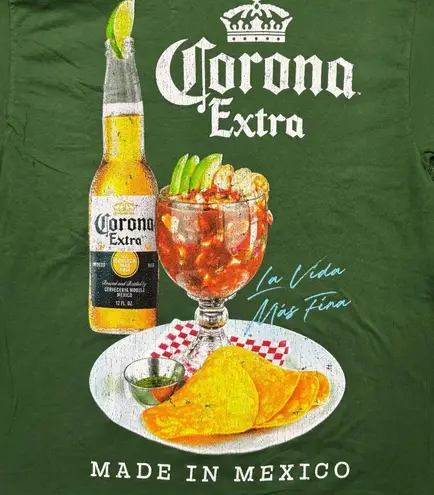 Corona Extra Made in Mexico La Vida Mas Fina T-Shirt Size Large