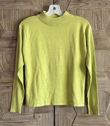 Kevo Womens 100% Silk Long Sleeve Green Sweater PS Office Career Size undefined