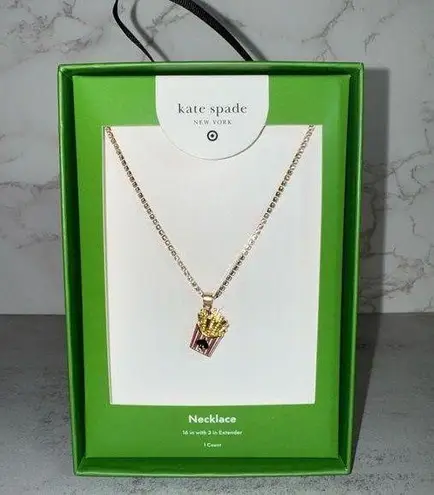 Kate Spade NIB  New York x Target French Fry Charm Tennis Necklace - Image 1