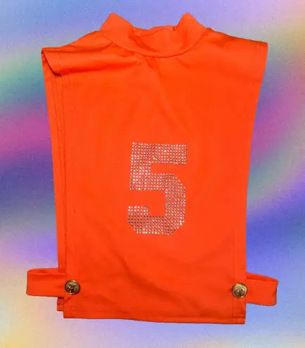 Size Small Y2K Deadstock Open Side Top Orange