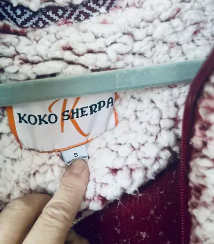 Koko Sherpa Pink Jacket With Las Vegas Logo Size Small