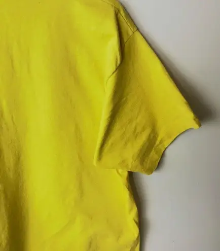 Vintage 90s NYOM Unlocked My Creativity Graphic Tee L Yellow Single Stitch 50/50 Size L