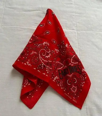 Red paisley bandana print bandana 0416