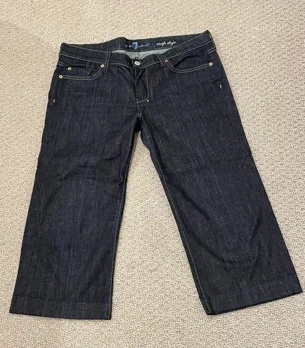 7 For All Mankind 7FAM -Crop Dojo MillerDk wash- Size 32