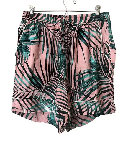 PATBO Tropical Print Pajama Short NWOT Sz Large Pink