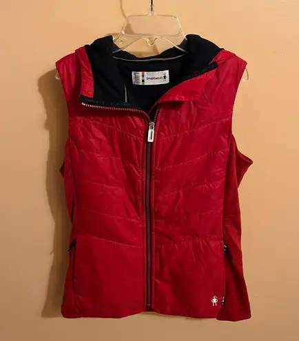 Smartwool Smartloft 60 Hoodie Vest in Red