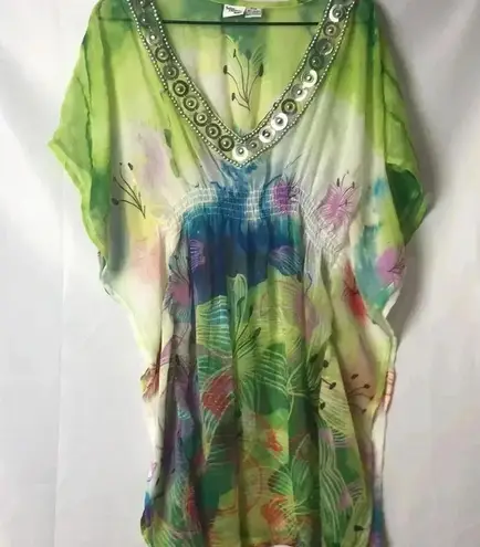 INDIAN TROPICAL WO SZ SM/ MED SWIMSUIT COVER UP