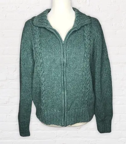 Cabela's VTG Cabela’s heavy weight zip up knit sweater jacket Women’s size XL Cotton