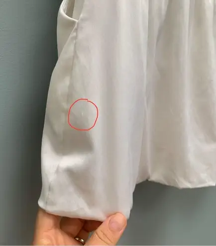 Nanushka Satin Sleeveless Blouse in White M Size M