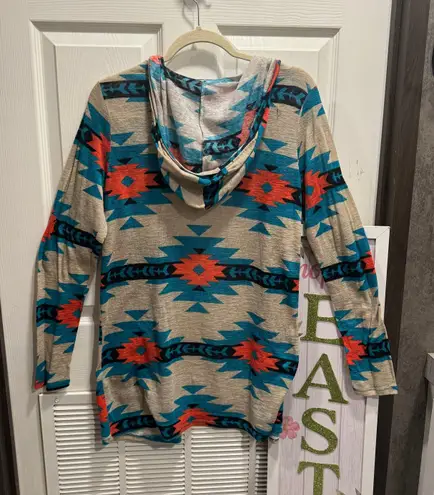 Moa Moa Aztec/Tribal Cardigan Size L