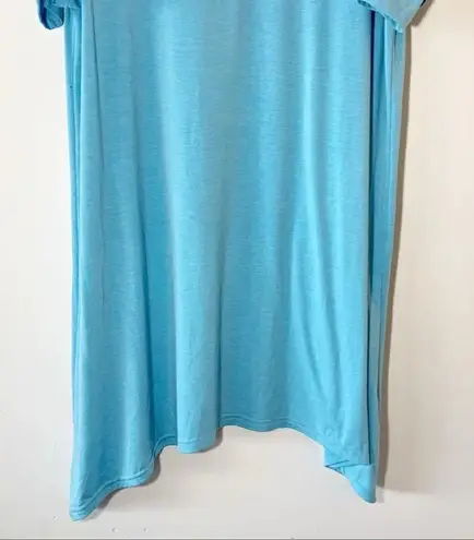 Jon & anna New York Sky Blue Cold Shoulder Dress L Beach Coverup Vacay Cruise Lg