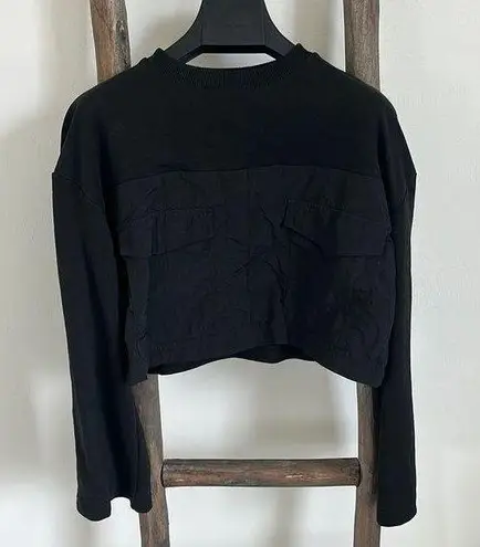 Reserved Black Women's Cropped Sweateter Oversized Small