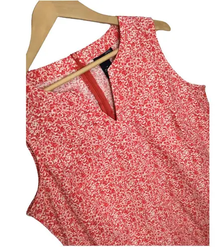 Krass&co Venezia Jeans Clothing Dress Womens 16 Floral V Neck Sleeveless Tank Red